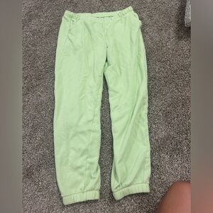 Aerie Green Sweatpants Relaxed Fit Joggers